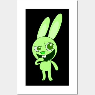 Crazy and Evil Rabbit/Bunny Animal Posters and Art